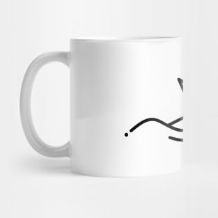 Minimalist sailing boat Mug